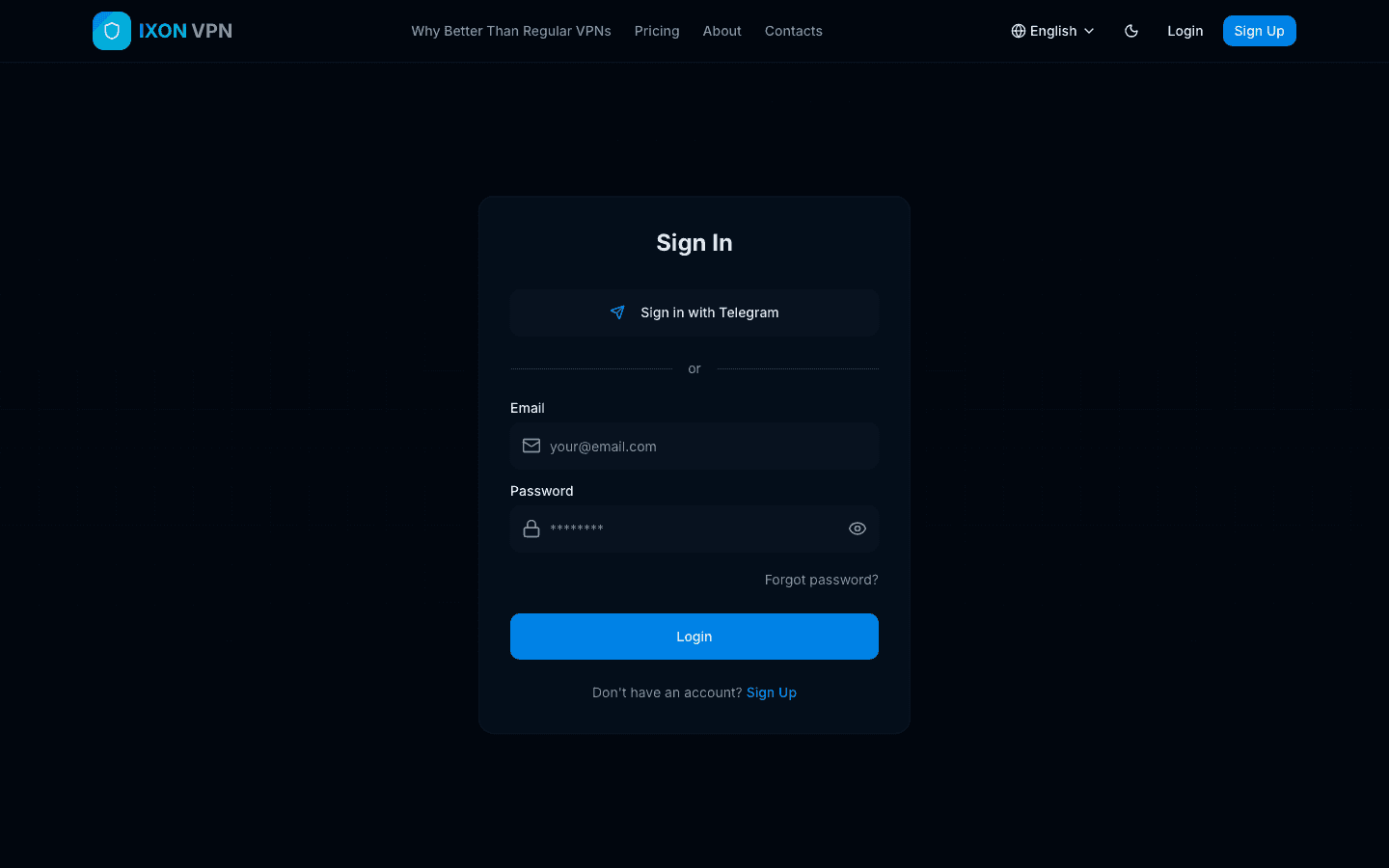 IXON VPN — лендинг премиум VPN-сервиса — 6